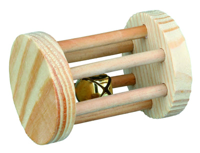 Trixie Wooden playing roll for small animals, diam. 5 x 7 cm