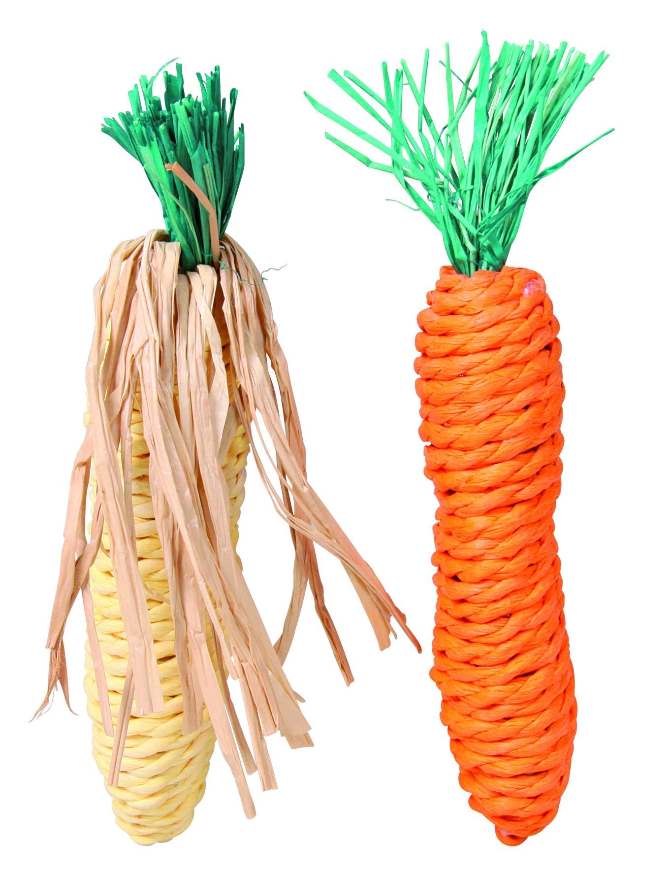 Trixie Carrot and corn cab, straw, 15 cm, 2 pcs.