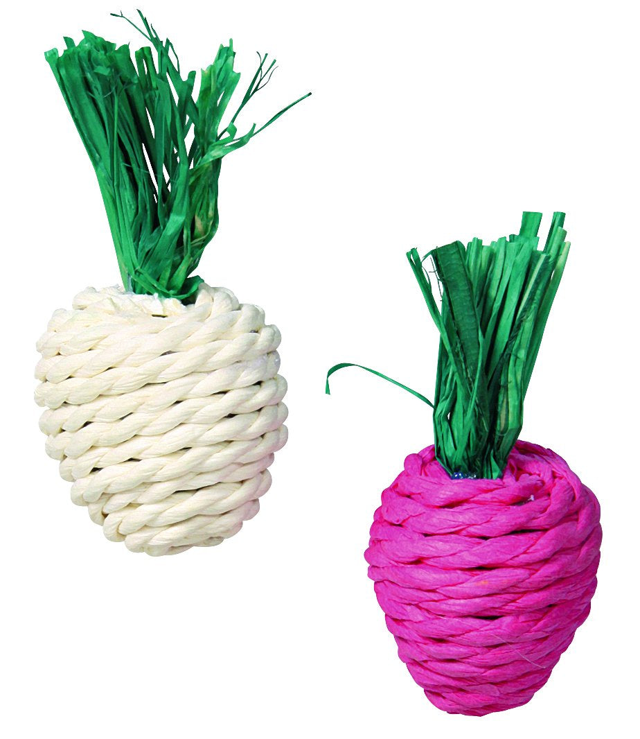 Trixie Radishes, straw, 8 cm, 2 pcs.