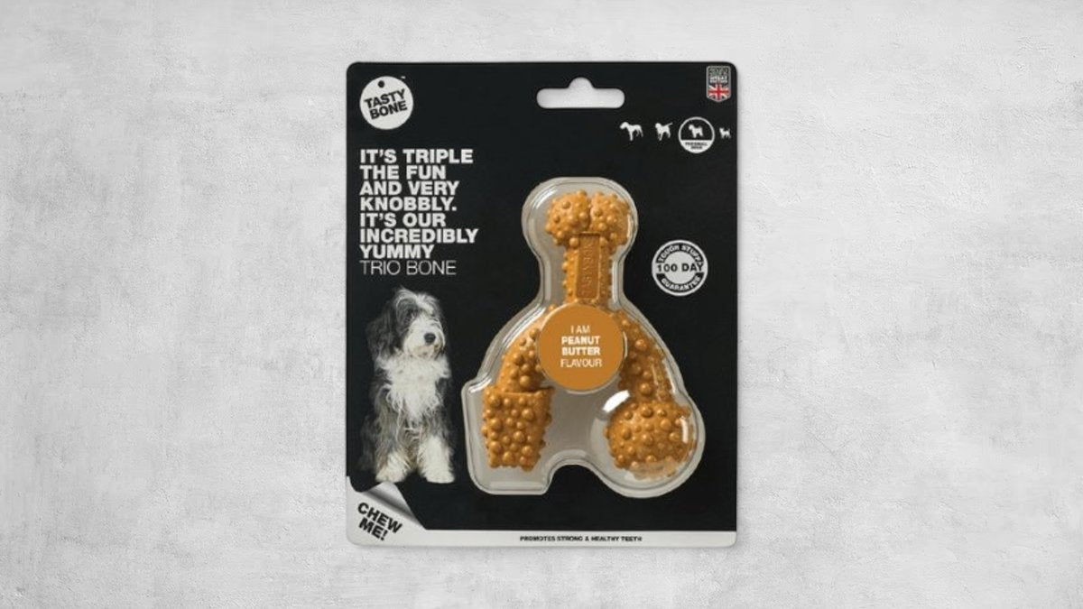 TastyBone Trio Bone Peanut Butter For Small Dogs