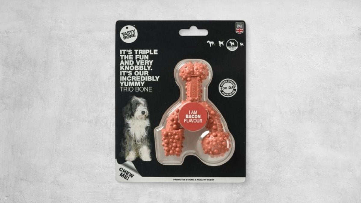 TastyBone Trio Bone Bacon For Small Dogs
