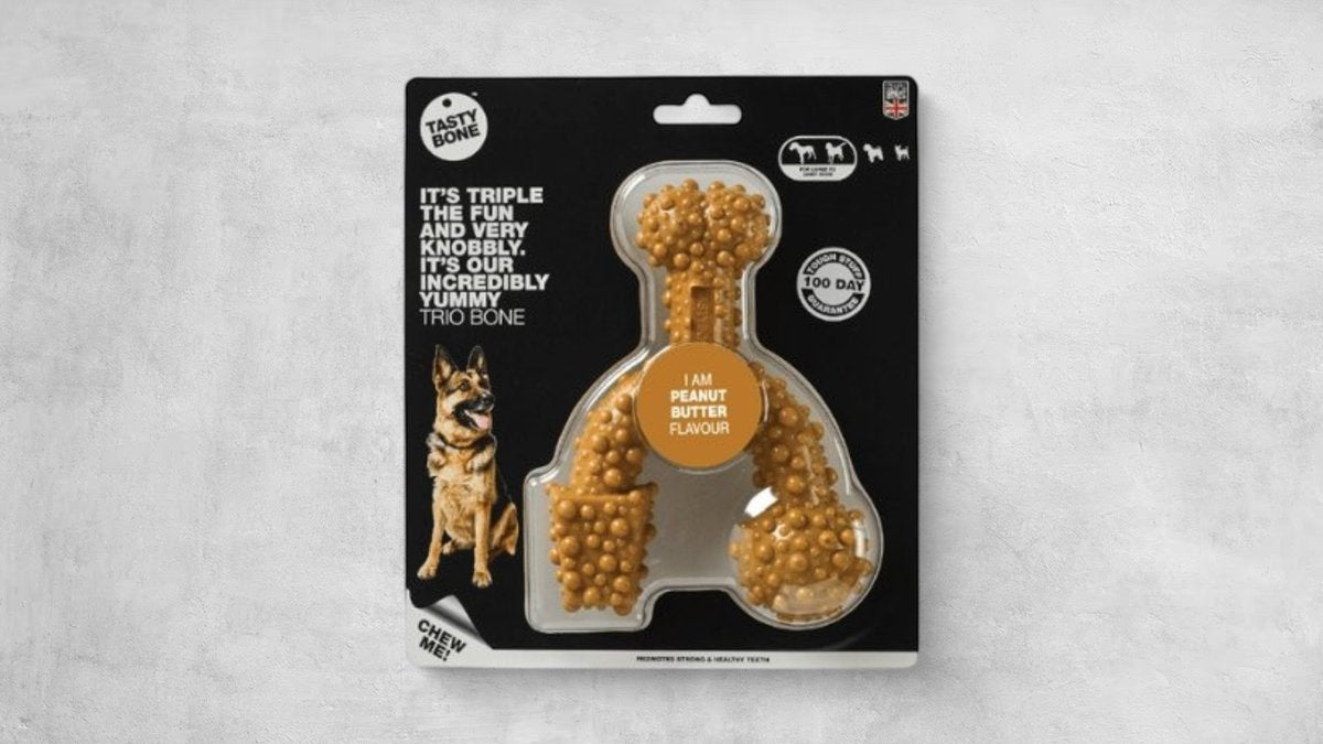 TastyBone Trio Bone Peanut Butter For Large/Giant Dogs