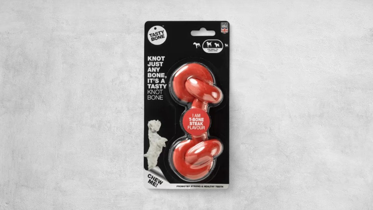 TastyBone Knot Bone T-Bone Steak For Small/Large Dogs