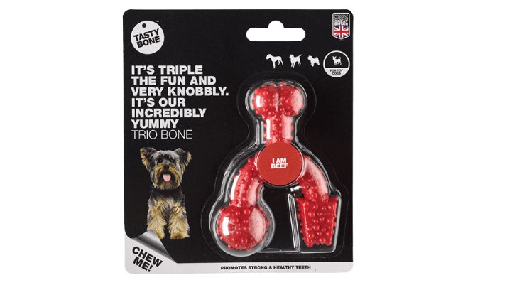 TastyBone Trio Bone Beef For Toy Dogs
