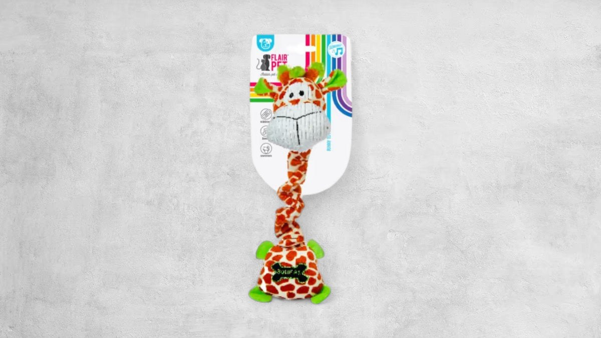 Flairpet Bungee Neck Collection Giraffe 42cm
