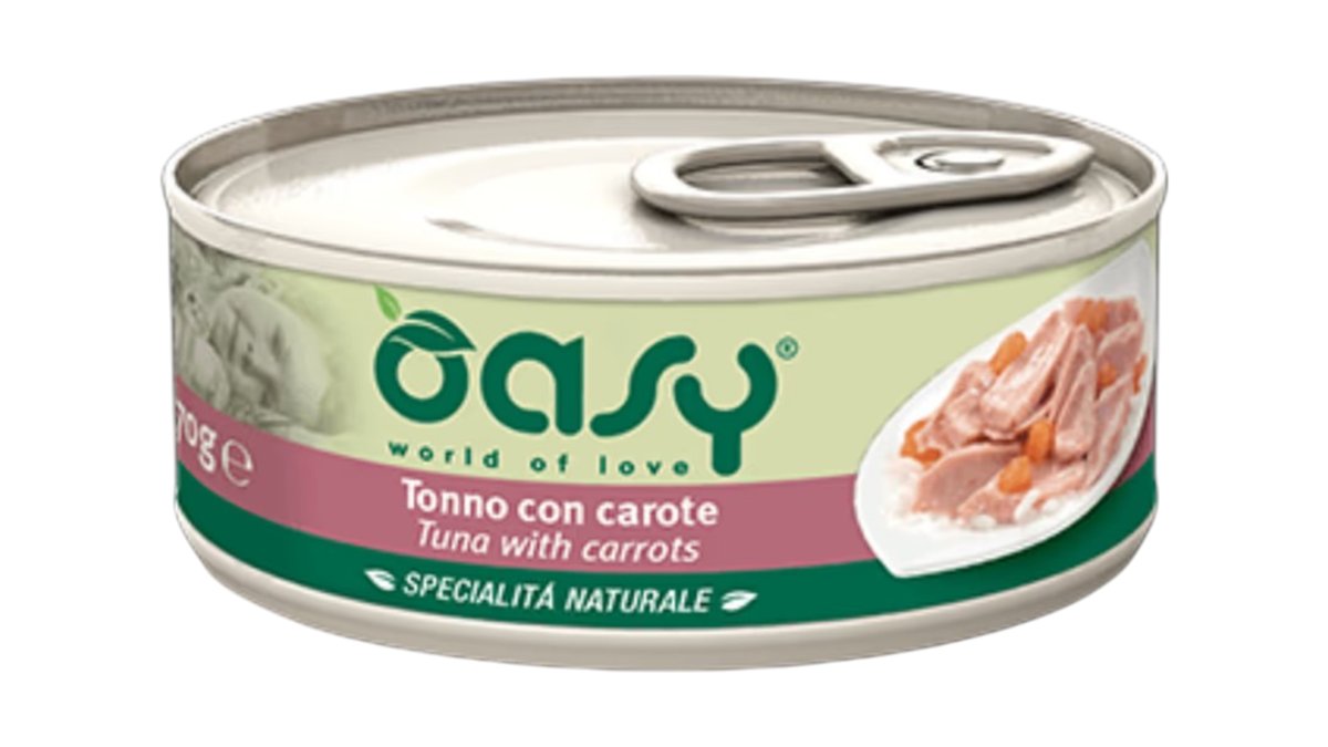 Oasy Cat Natural Tuna With Carrots, 150g