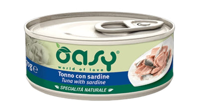 Oasy Cat Natural Tuna With Sardine, 150g