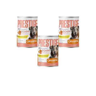 6+1!!! Prestige Mono Pate Salmon Adult All Breeds 400g