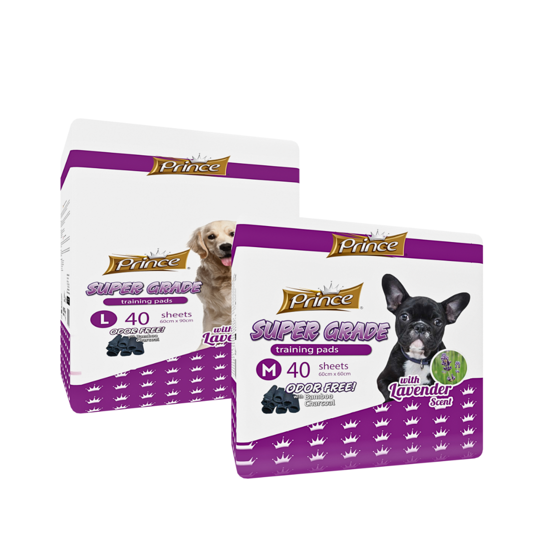 Prince Lavender Training Pads 60 x 60cm - 40 Pads