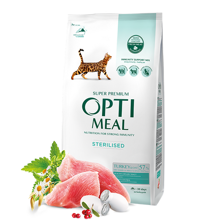 Complete Dry Pet Food For Sterilised Cats - Turkey And Oat – 100 g