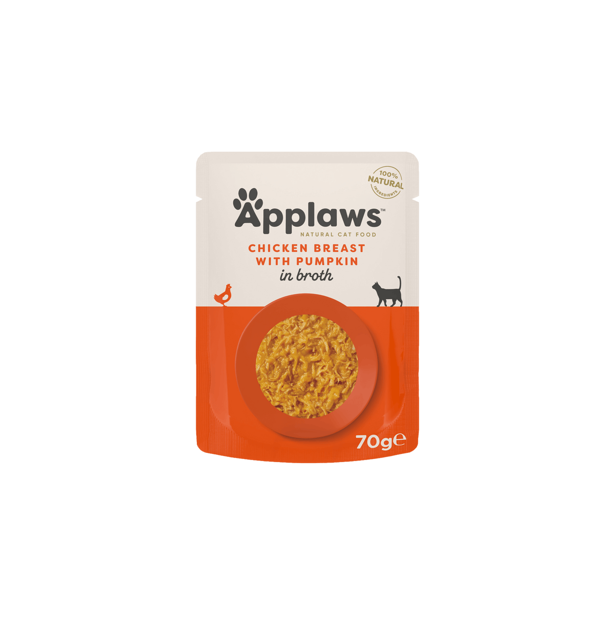 Applaws Chicken Breast with Pumpkin in Broth Pouch 70g