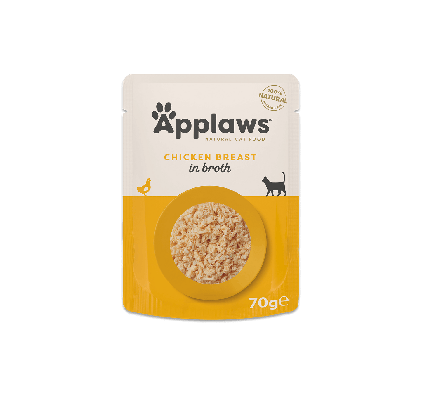 Applaws Chicken Breast in Broth Pouch 70g