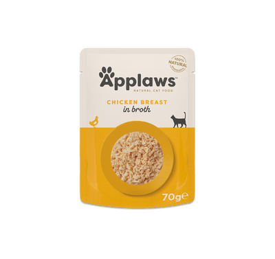 Applaws Chicken Breast in Broth Pouch 70g