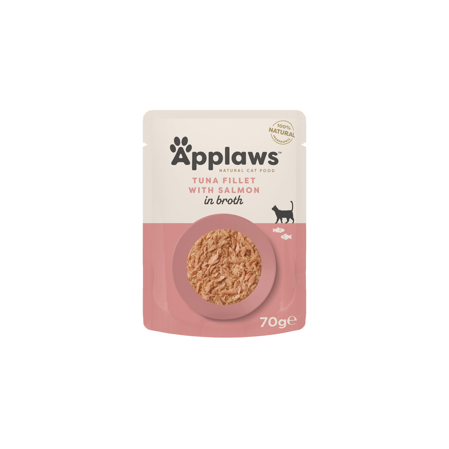 Applaws Tuna Fillet with Salmon in Jelly Pouch 70g