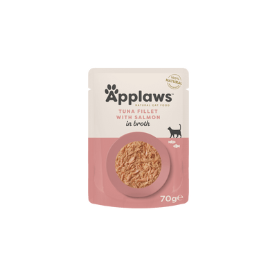 Applaws Tuna Fillet with Salmon in Jelly Pouch 70g