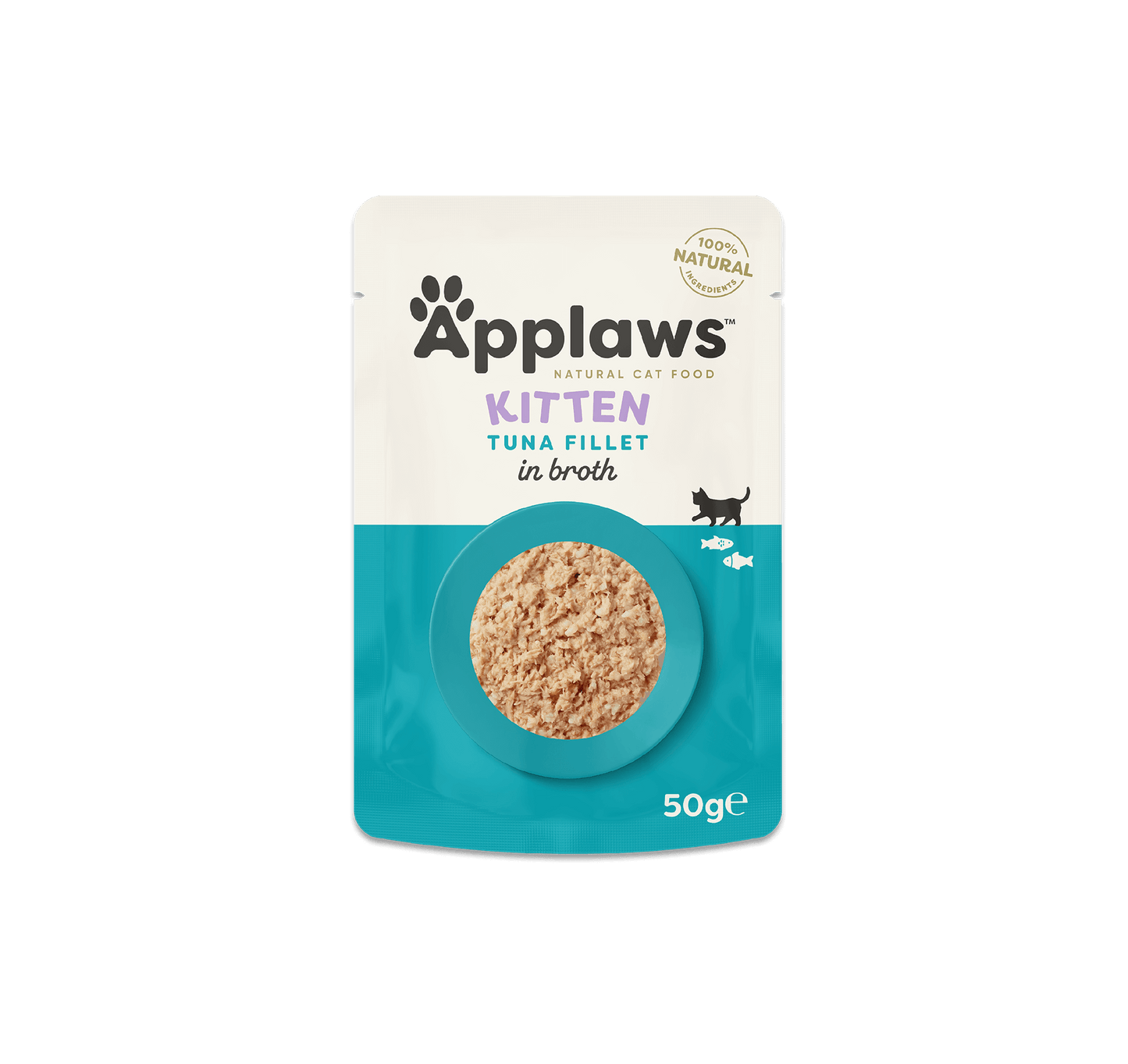 Applaws Kitten Tuna Fillet in Broth Pouch 50g