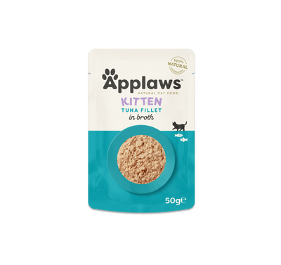 Applaws Kitten Tuna Fillet in Broth Pouch 50g