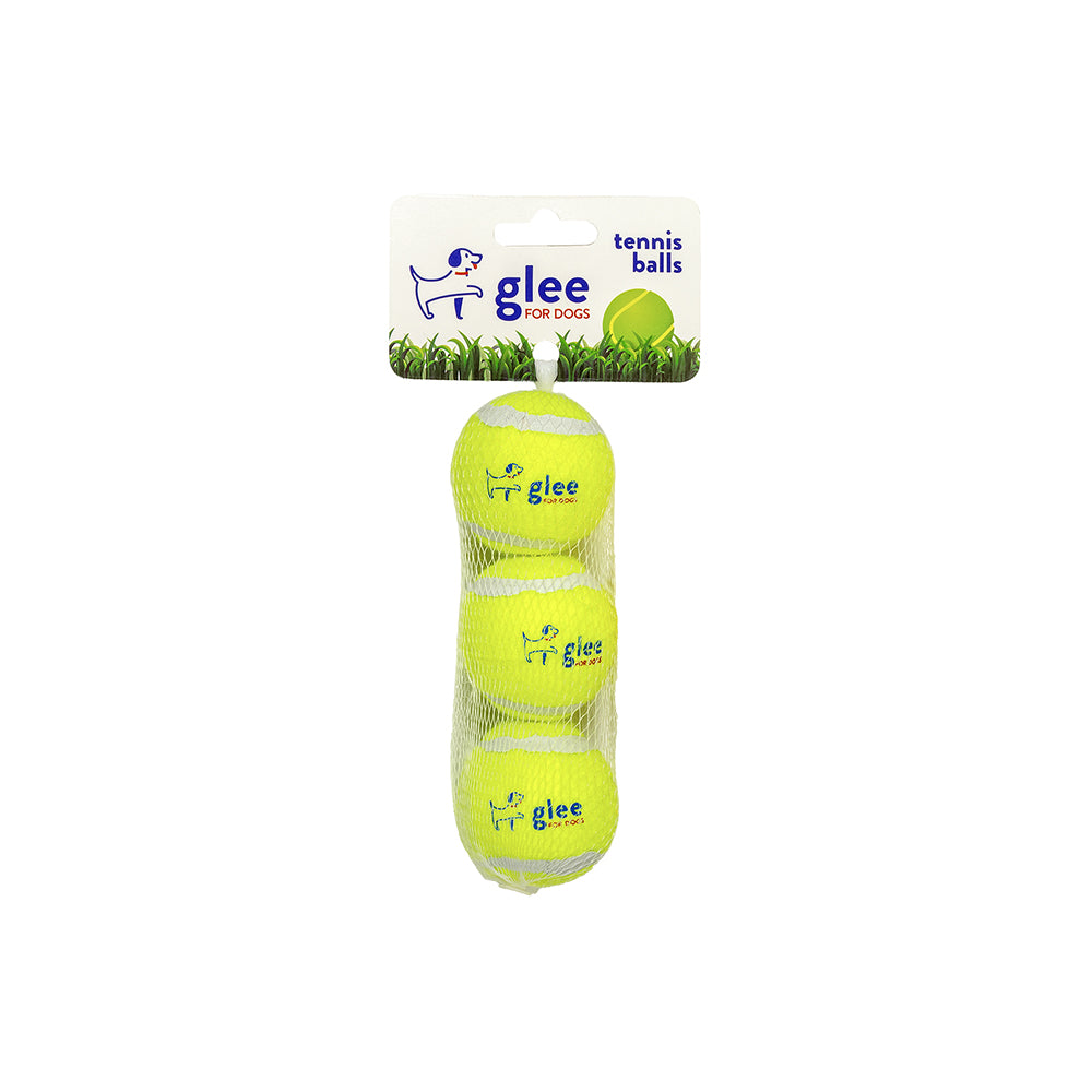 Glee Yellow Tennis Balls Small 5cm (Pack of 3)