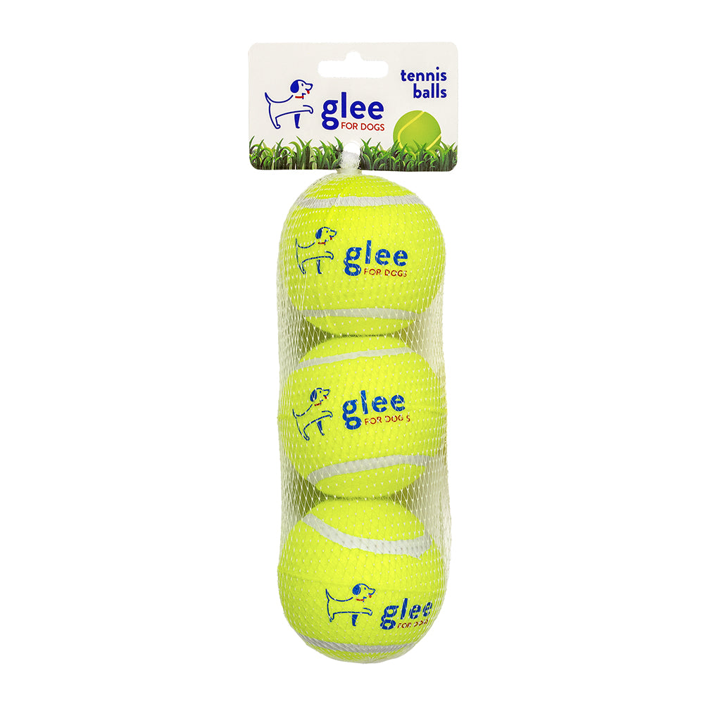 Glee Yellow Tennis Balls Small 7.6cm (Pack of 3)