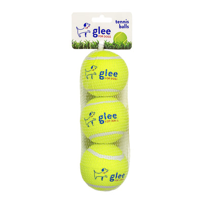Glee Yellow Tennis Balls Small 7.6cm (Pack of 3)