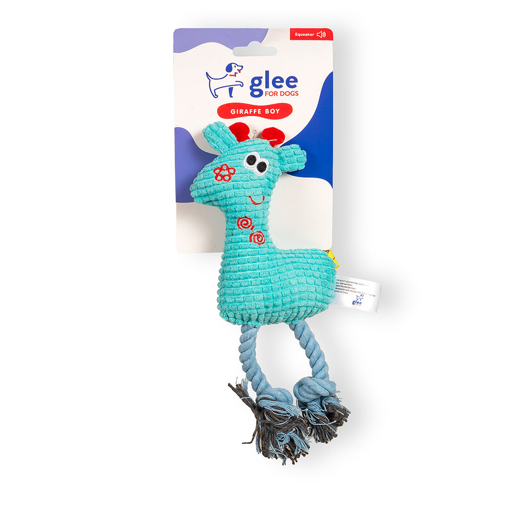 Glee Giraffe Boy Dog Squeaky Toy 26 x 16 x 3cm