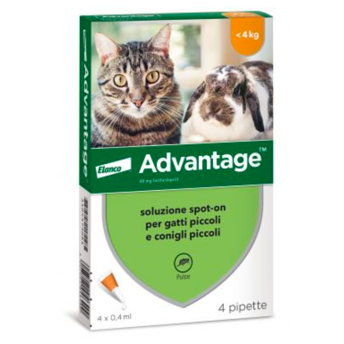 Advantage Small Dog, Cat, Rabbit under 4 kg