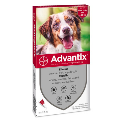 Advantix Dogs - 10kgs to 25kgs