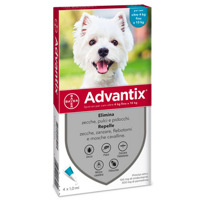 Advantix Dogs - 4kgs to 10kgs