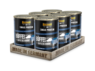 Belcando Single Protein Water Buffalo Dog Food 400g box packaging