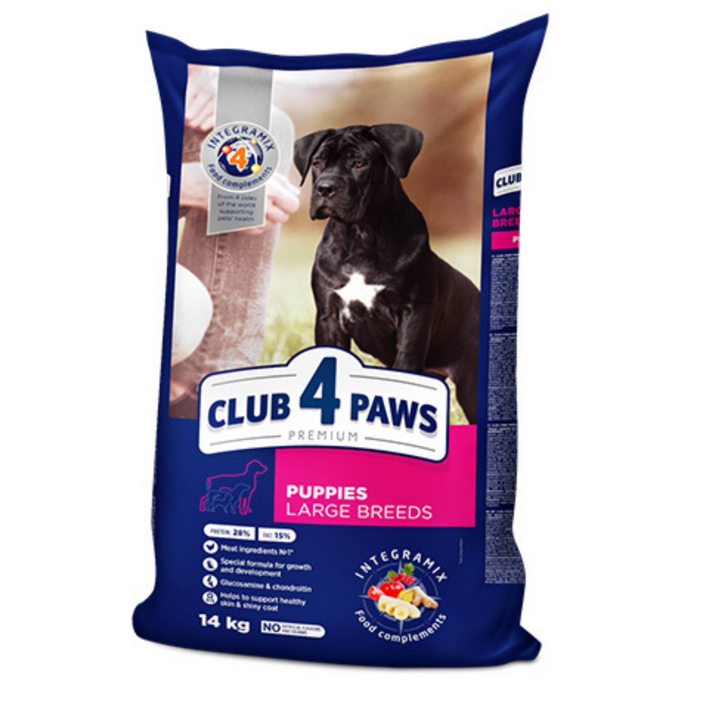 CLUB 4 PAWS Premium for Puppies Large Breed "Сhicken" – 90 kg