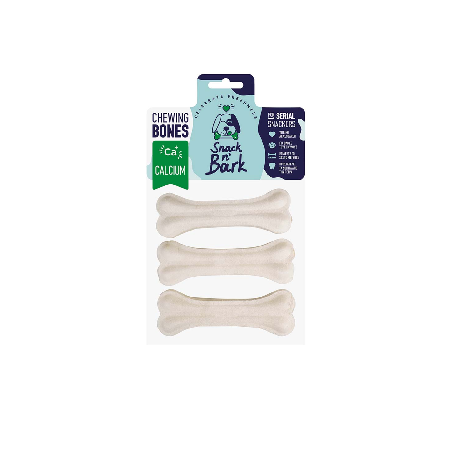 Celebrate Freshness Snack N' Bark Compact Bone - Calcium