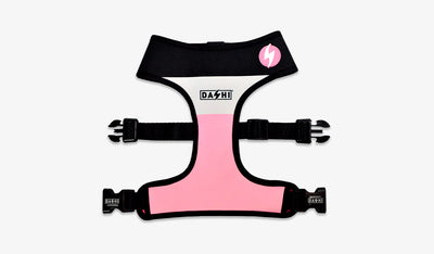Dashi Stripes3 Pink & Black Neo Mesh Harness — official Dashi product photo