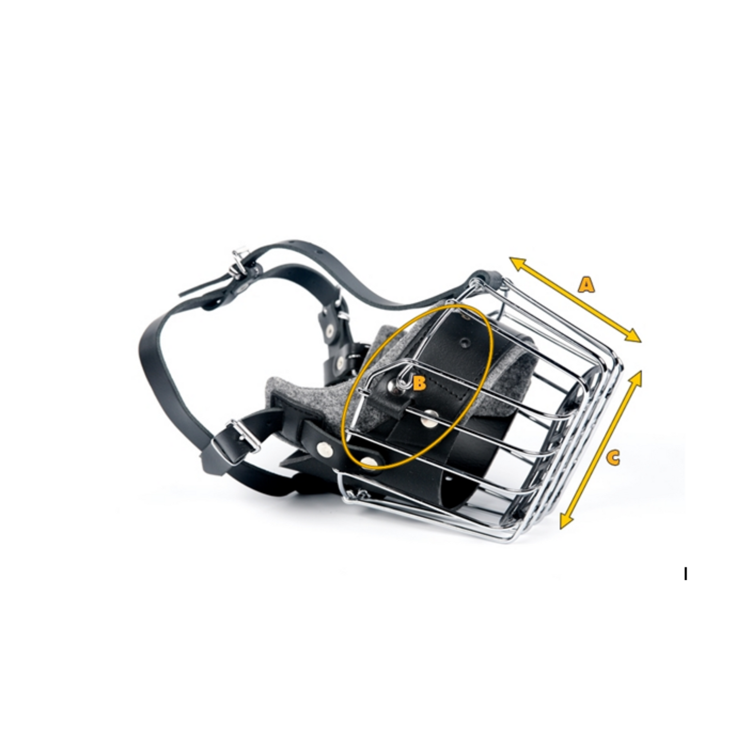 Dingo Reinforced Dog Metal Muzzle For American Staffies