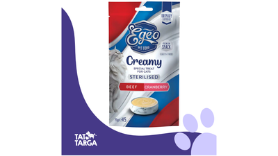 EGEO Grain-Free Sterilised Creamy Treat With Beef & Cranberry 15g