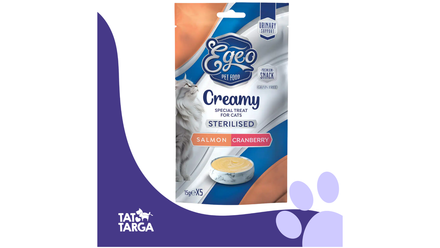 EGEO Grain-Free Sterilised Creamy Treat With Salmon & Cranberry 15g