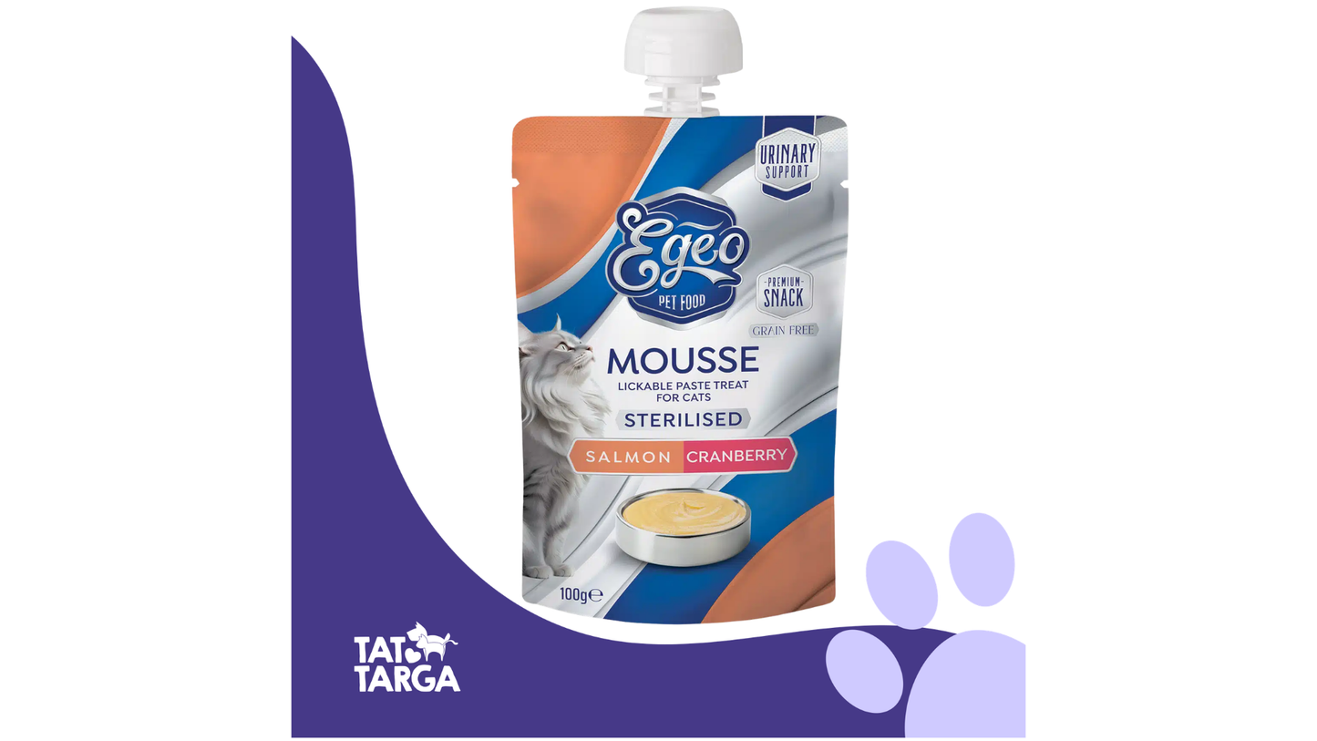 EGEO Mousse Sterilised Salmon & Cranberry 100g