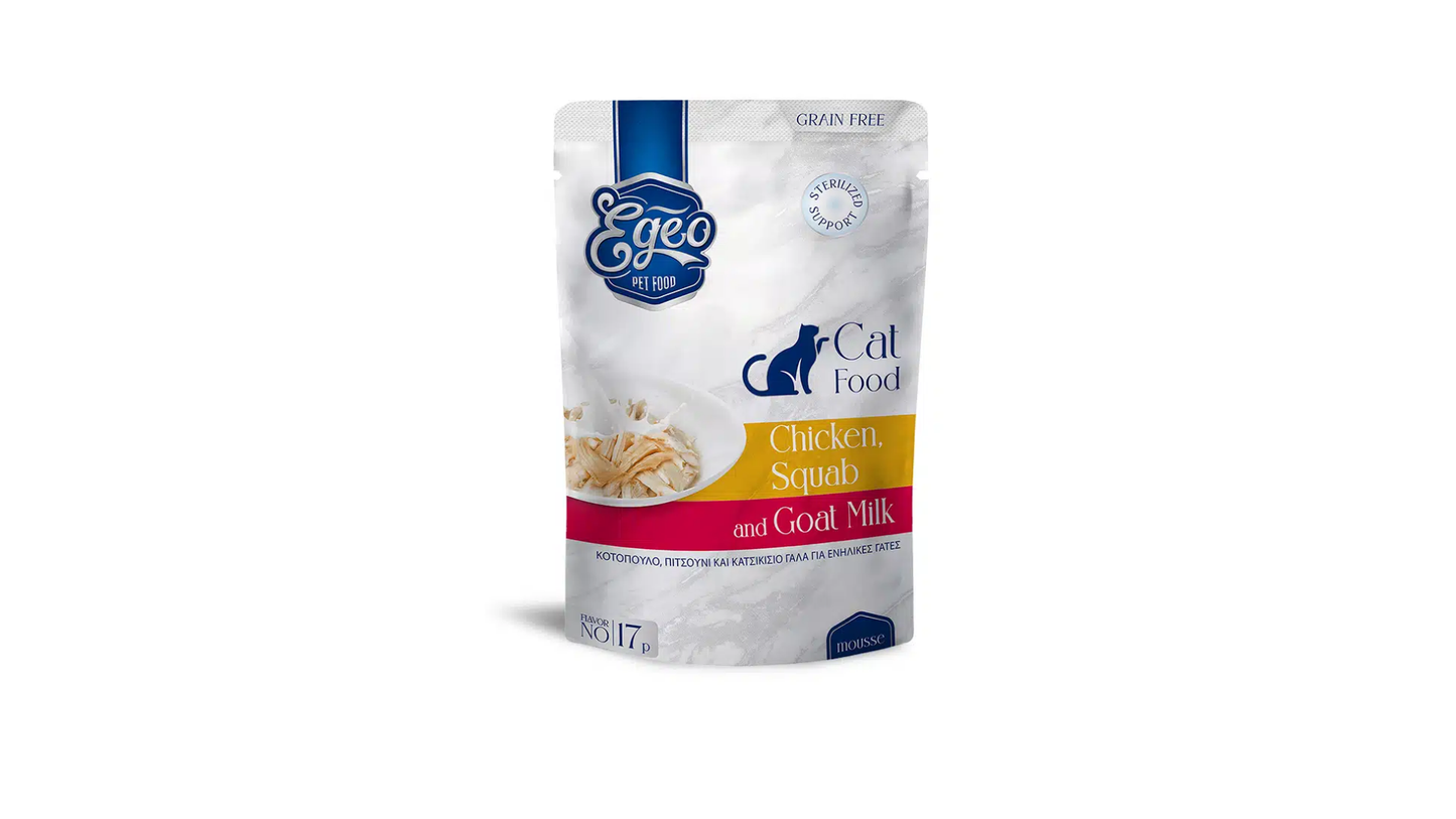 Egeo Adult Cat Chicken, Squab & Goat Milk Mousse Pouch 85g