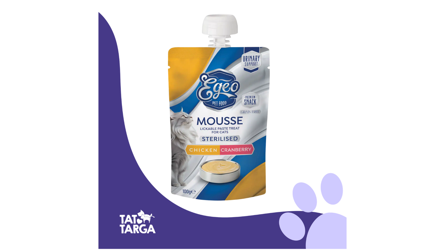 EGEO Mousse Sterilised Chicken & Cranberry 100g