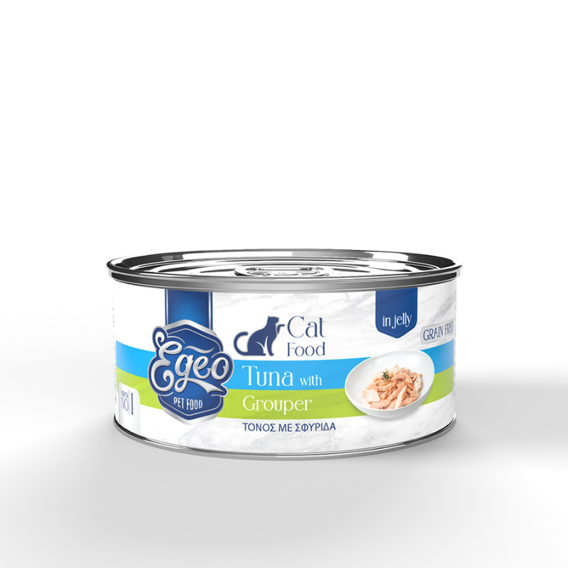 No1: Egeo Cat Adult Tuna with Grouper in Jelly