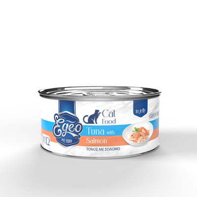 No.12 Egeo Cat Adult Tuna with Salmon in Jelly