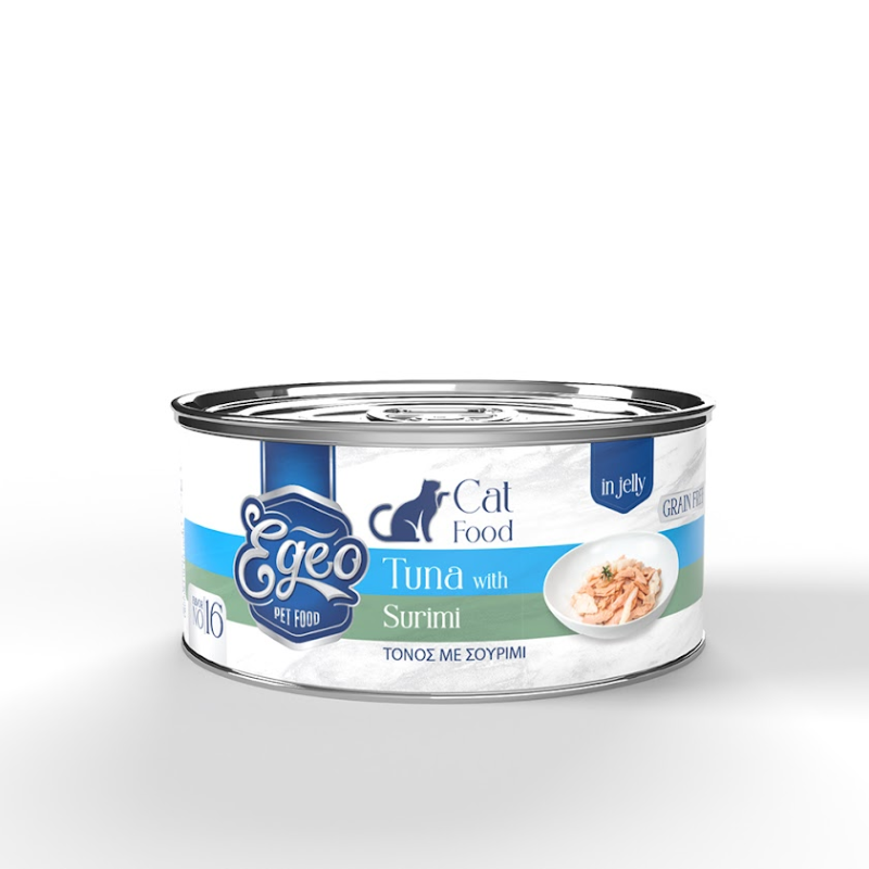 No.16 Egeo Cat Adult Tuna with Surimi in Jelly