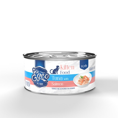 No.19 Egeo Cat Kitten Tuna with Salmon in Jelly