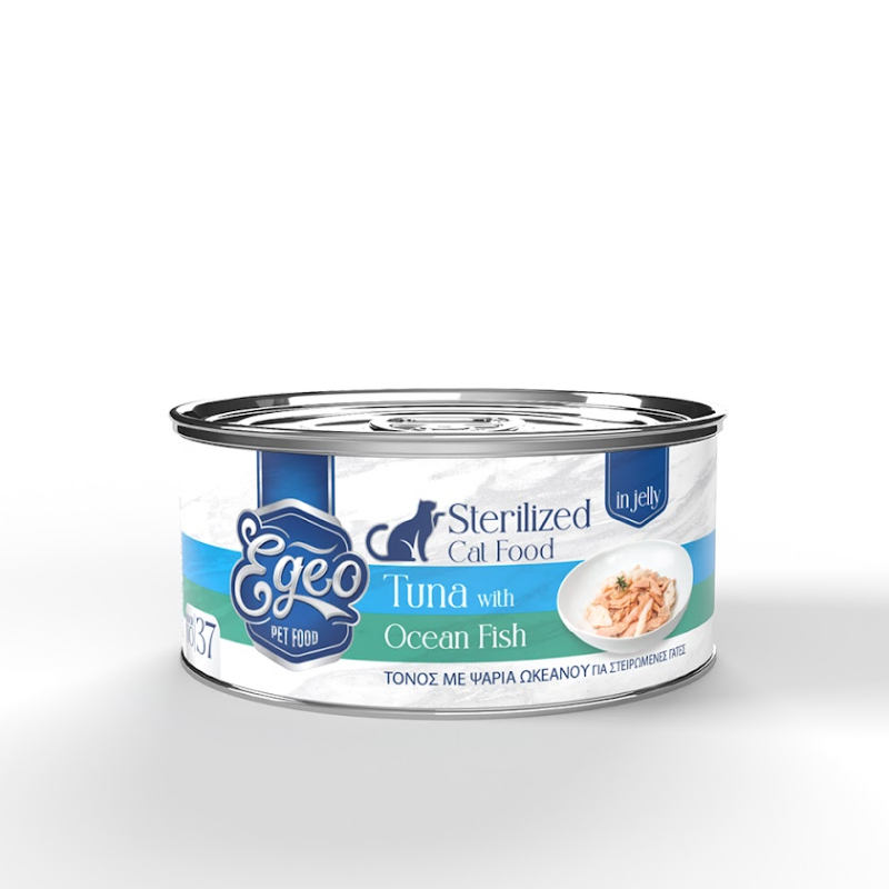 No.37 Egeo Sterilized Cat Adult Tuna with Ocean Fish in Jelly