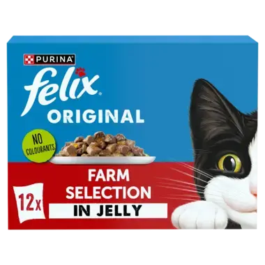 Felix Original Farm Selection In Jelly Wet Cat Food x12