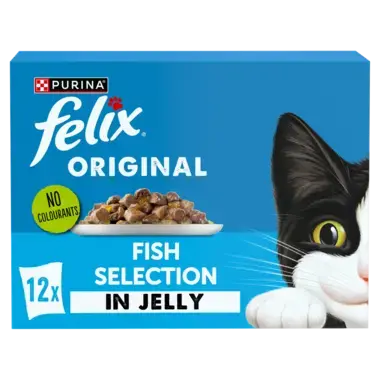 Felix Original Fish Selection in Jelly Wet Cat Food x12