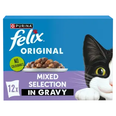 Felix Original Mixed Selection in Gravy Wet Cat Food x12