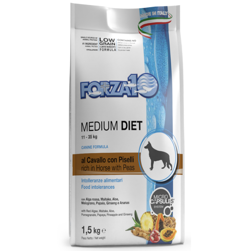 Forza 10 Medium Diet rich in Horse with Peas
