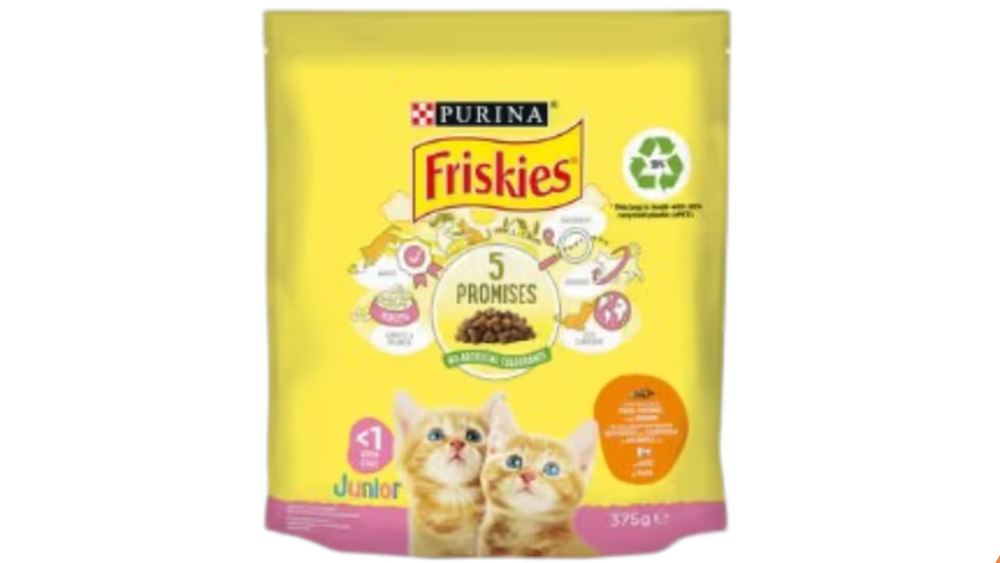 Friskies Kitten - Milk, Chicken,  Turkey & Vegetables 375g.