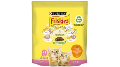 Friskies Kitten - Milk, Chicken,  Turkey & Vegetables 375g.