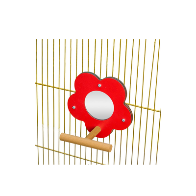 Glee Flower Shaped Bird Toy With Mirror